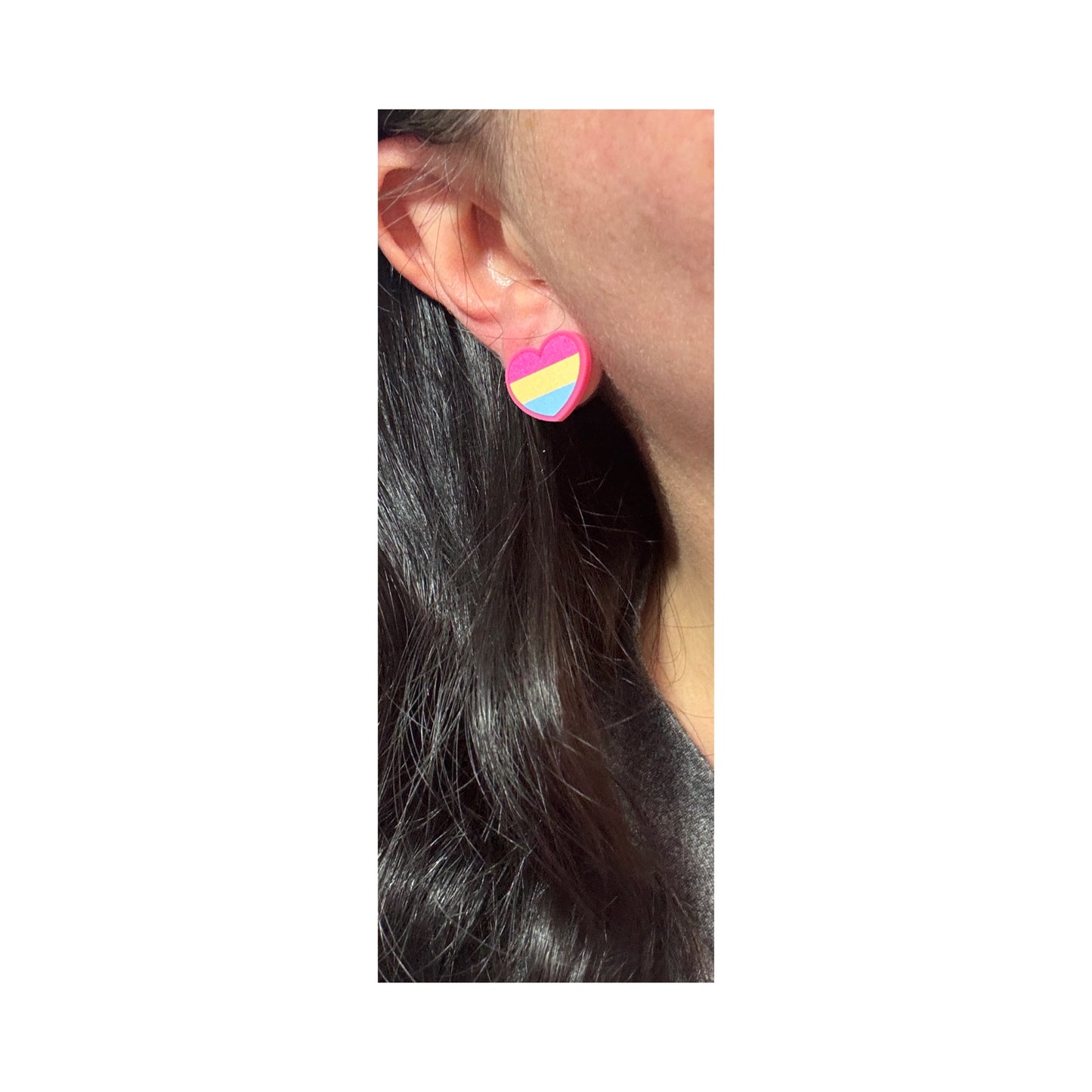 Pansexual Pride Post Earrings