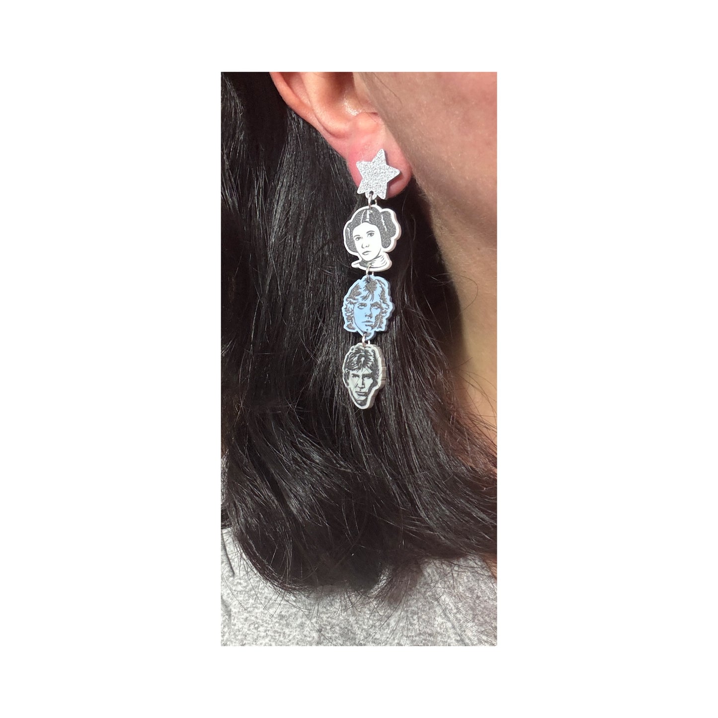 Rebel Trio Tiered Drop Earrings
