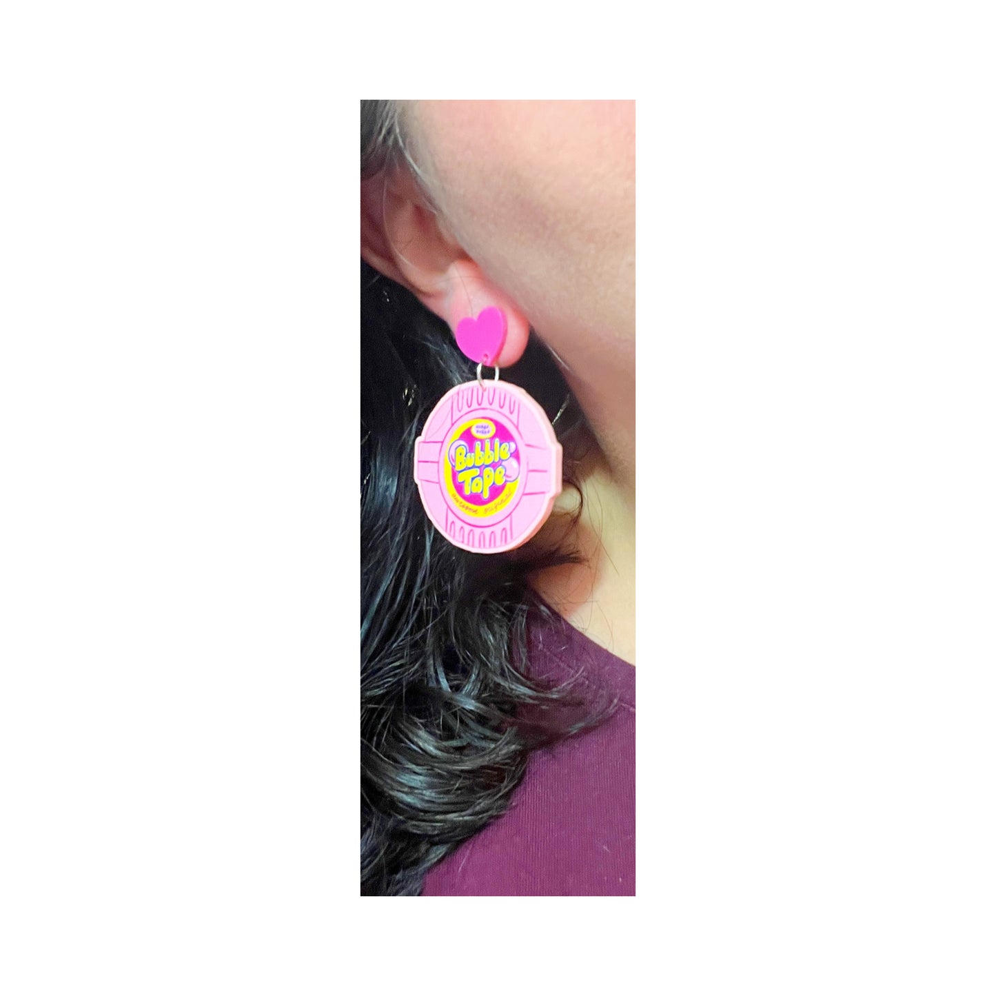 Bubble Tape Drop Earrings