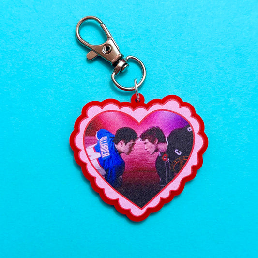 Shane & Ilya Heart Keychain or Bag Charm