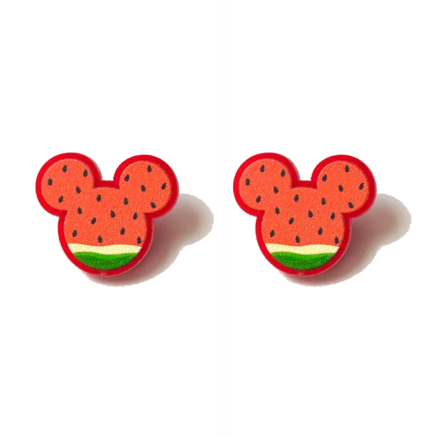 Mouse Watermelon Post Earrings