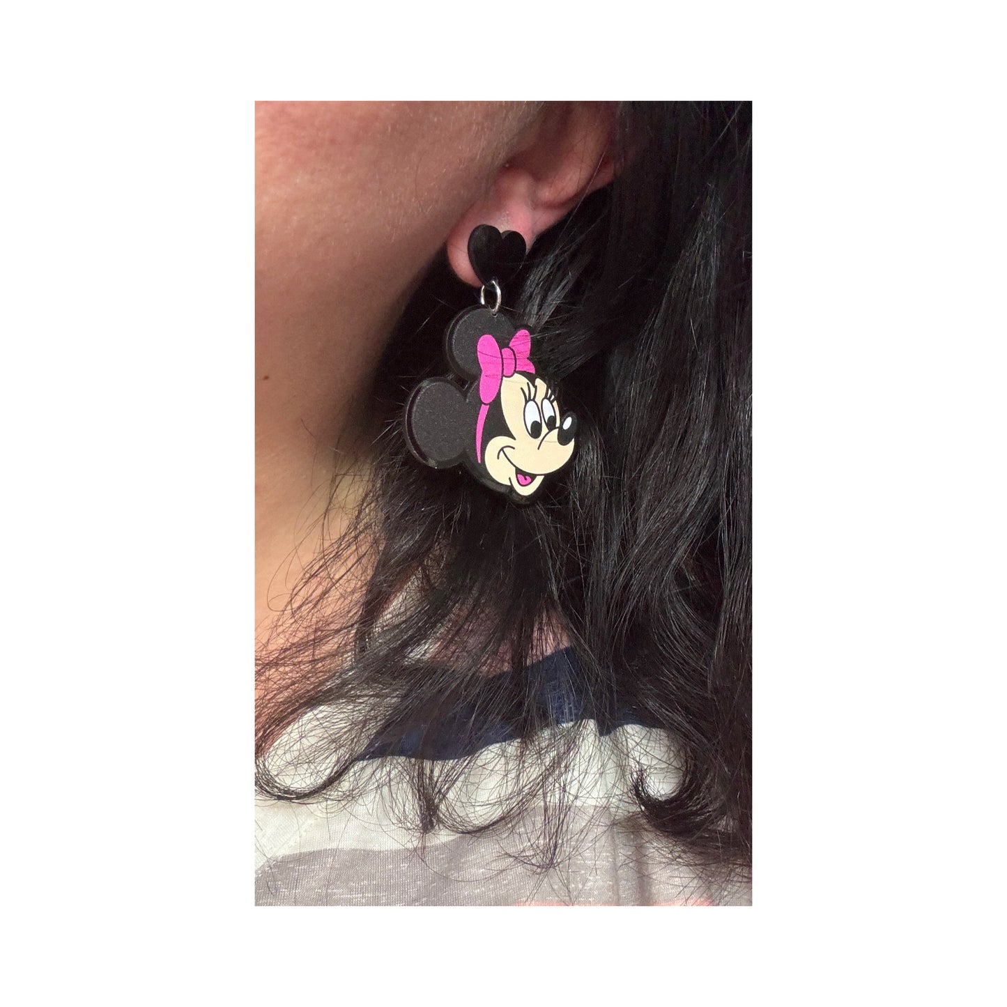 70s Mouse Couple Drop Earrings