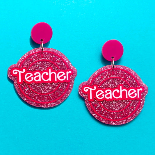 Sparkle Teacher Drop Earrings