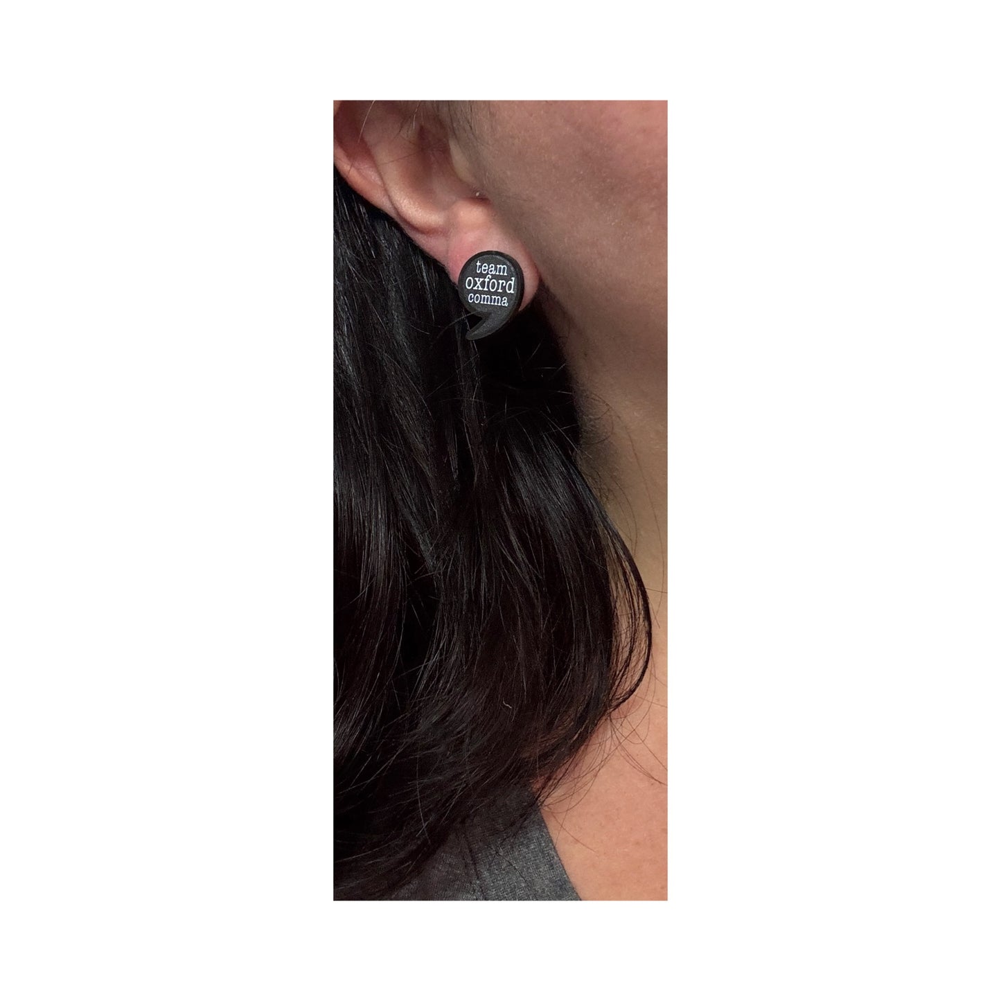 Oxford Comma Post Earrings