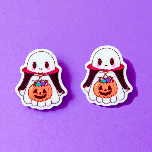 Vampire Ghost Cutie Post Earrings