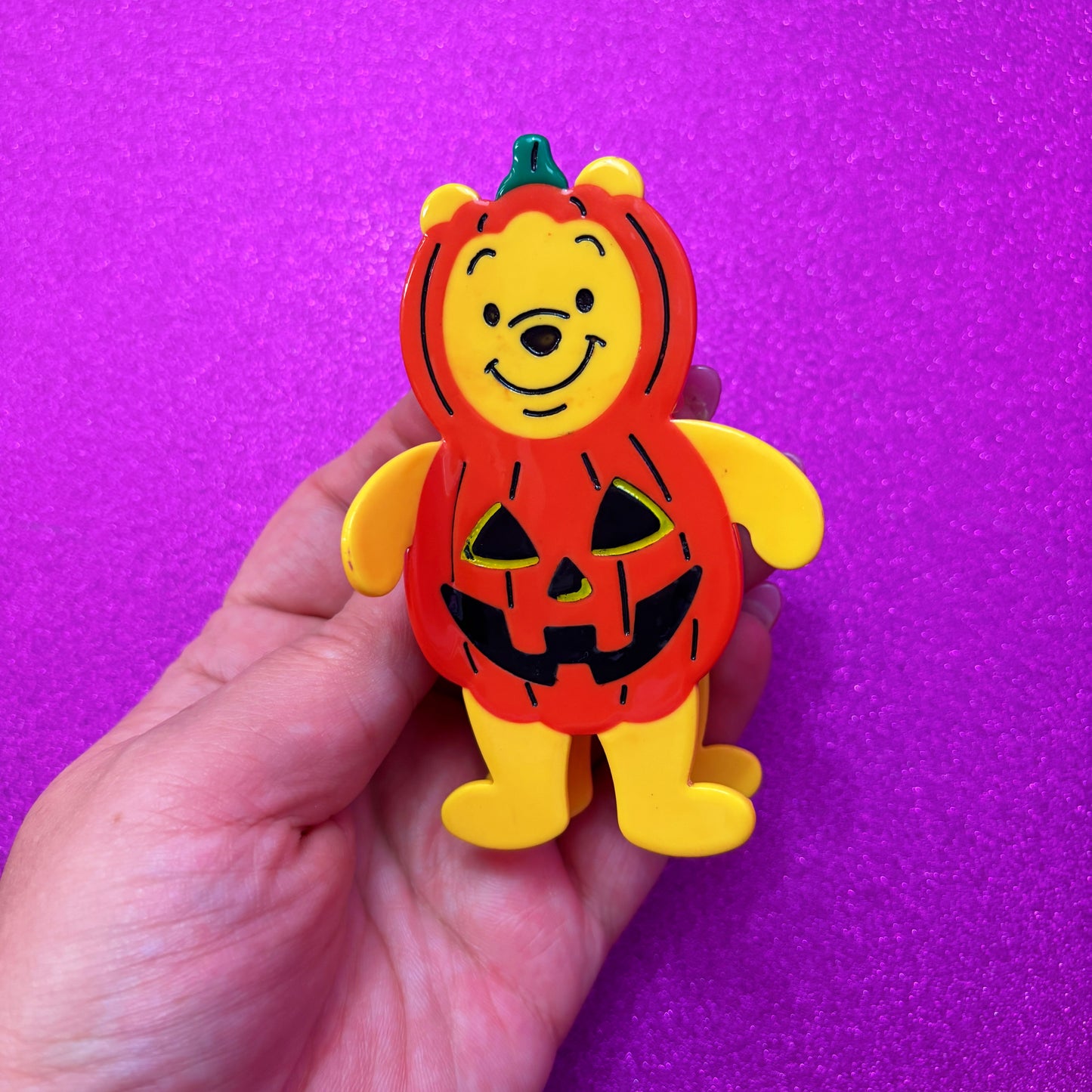 Pumpkin Pooh Claw Clip