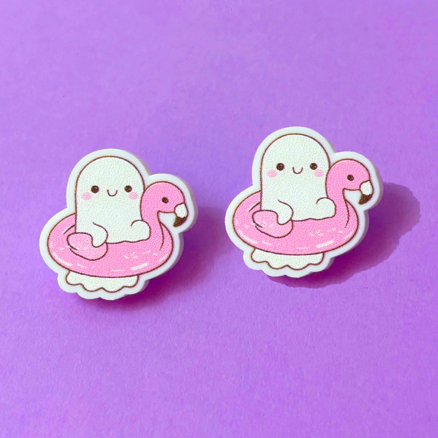 Flamingo Boo Cutie Post Earrings