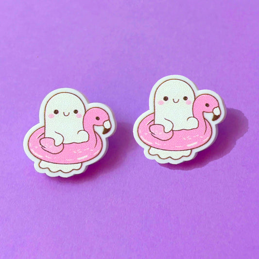 Flamingo Boo Cutie Post Earrings