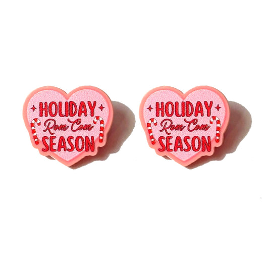 Holiday Rom Com Season Post Earrings