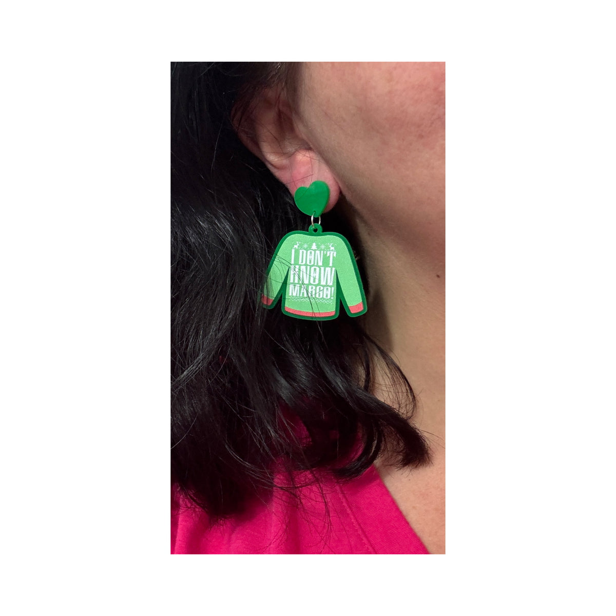 Todd & Margo Christmas Sweaters Drop Earrings