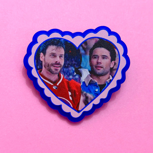 Scott & Kip Heart Pin