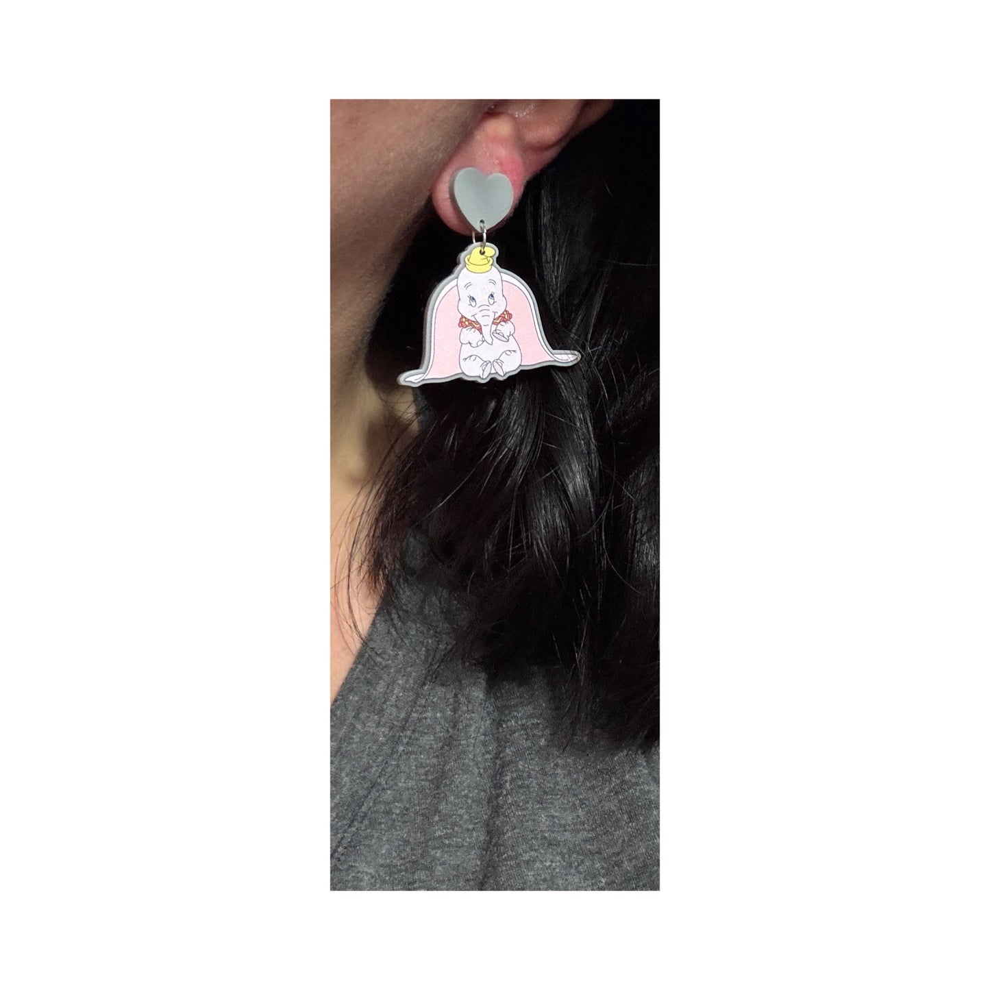 Flying Elephant Drop Earrings