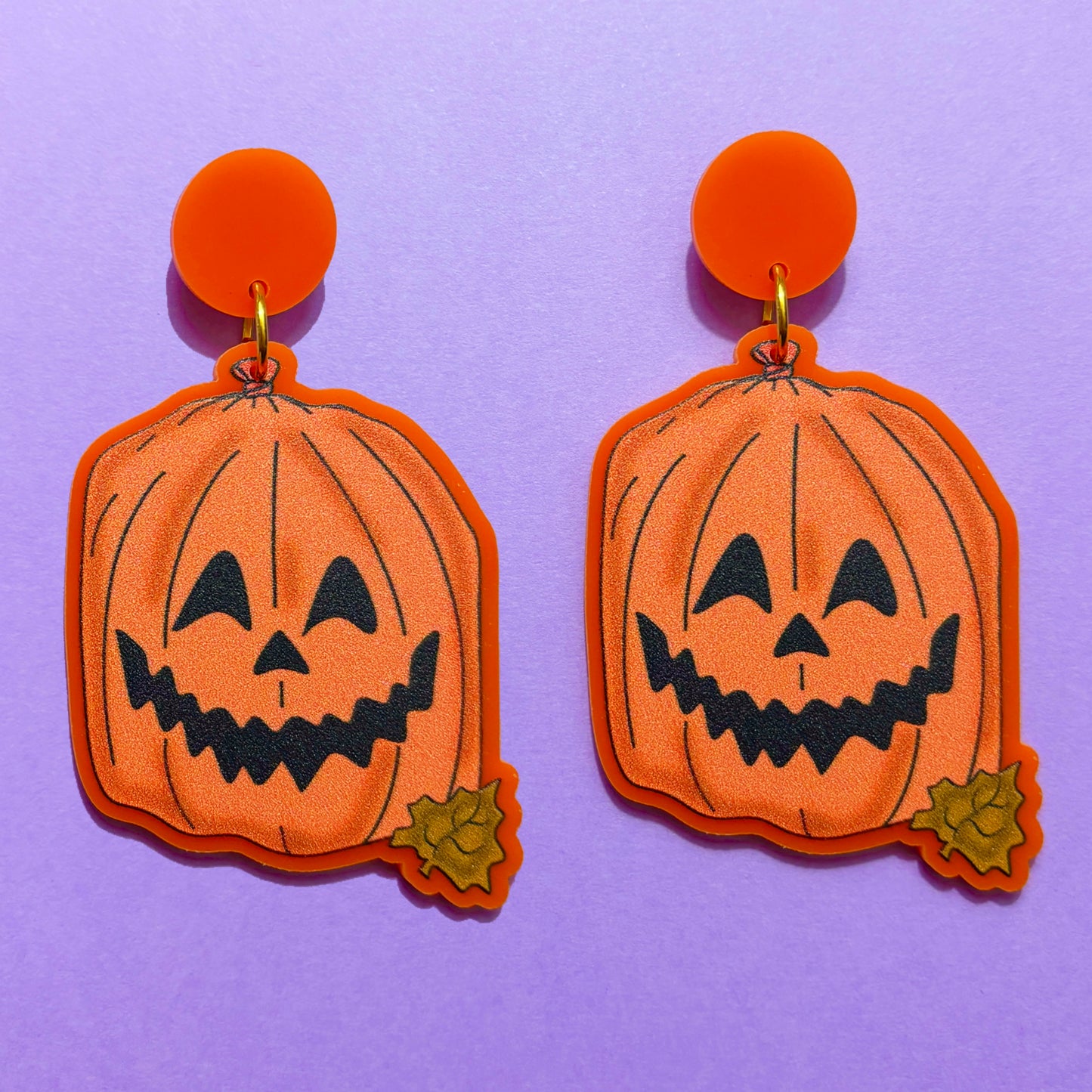 Pumpkin Trash Drop Earrings