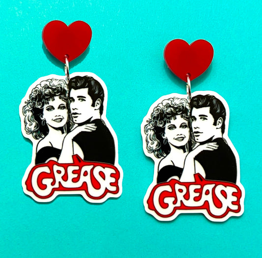 Sandy & Danny Grease Drop Earrings