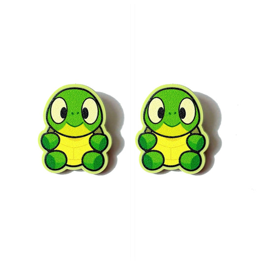 Turtle Boy Post Earrings