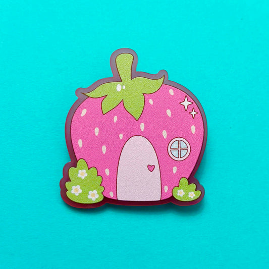 Strawberry Cottage Pin
