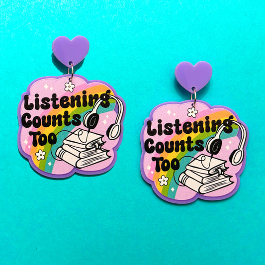 Listening Counts Too Drop Earrings