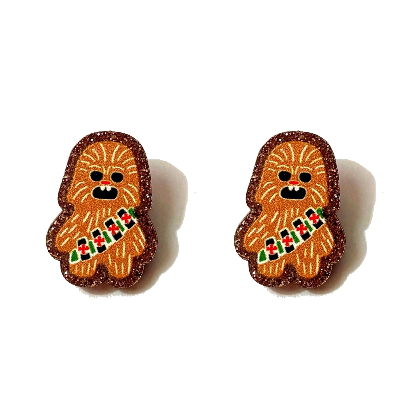Chewie Gingerbread Post Earrings