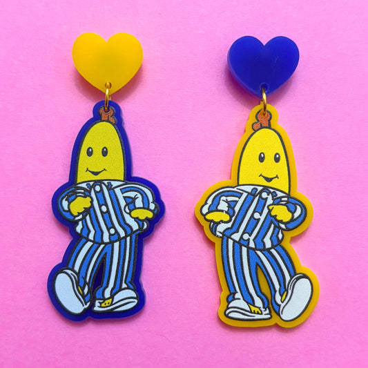Bananas in Pyjamas Drop Earrings
