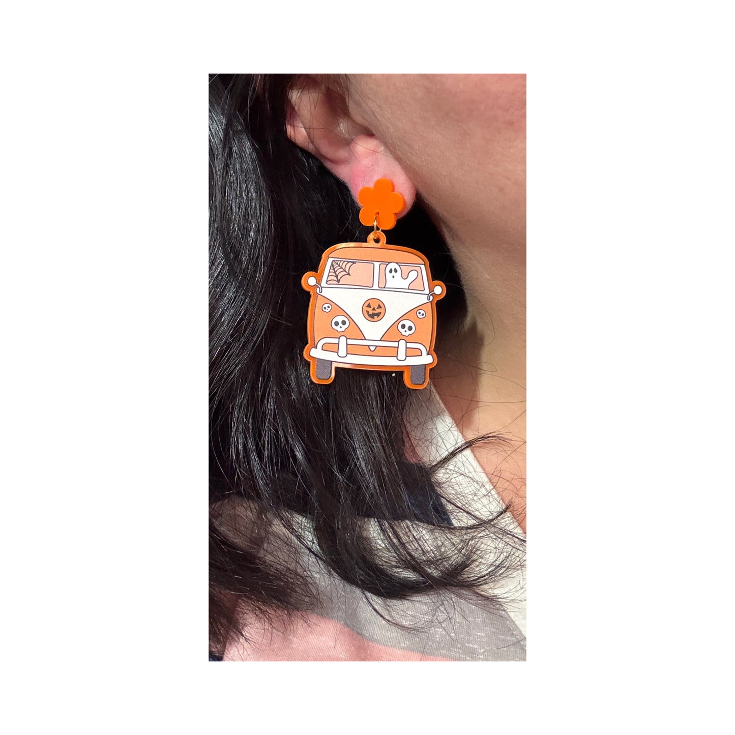 Spooky Van Drop Earrings