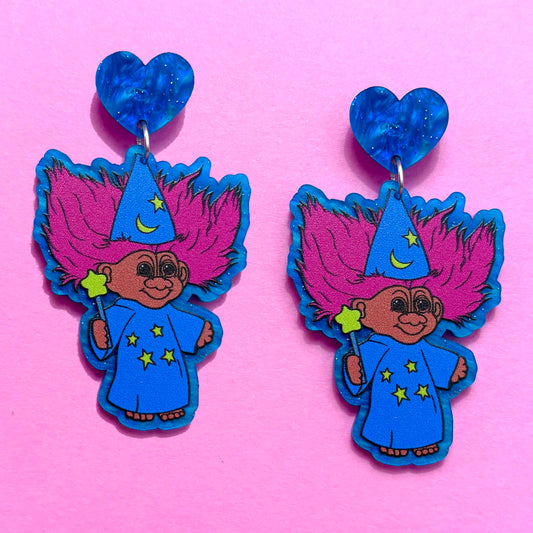 Wizard Troll Drop Earrings