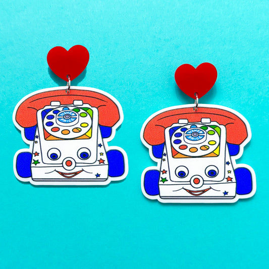 Nostalgia Toy Phone Drop Earrings