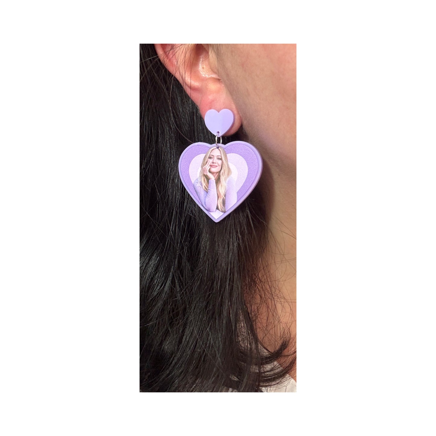 Hillary Heart Drop Earrings