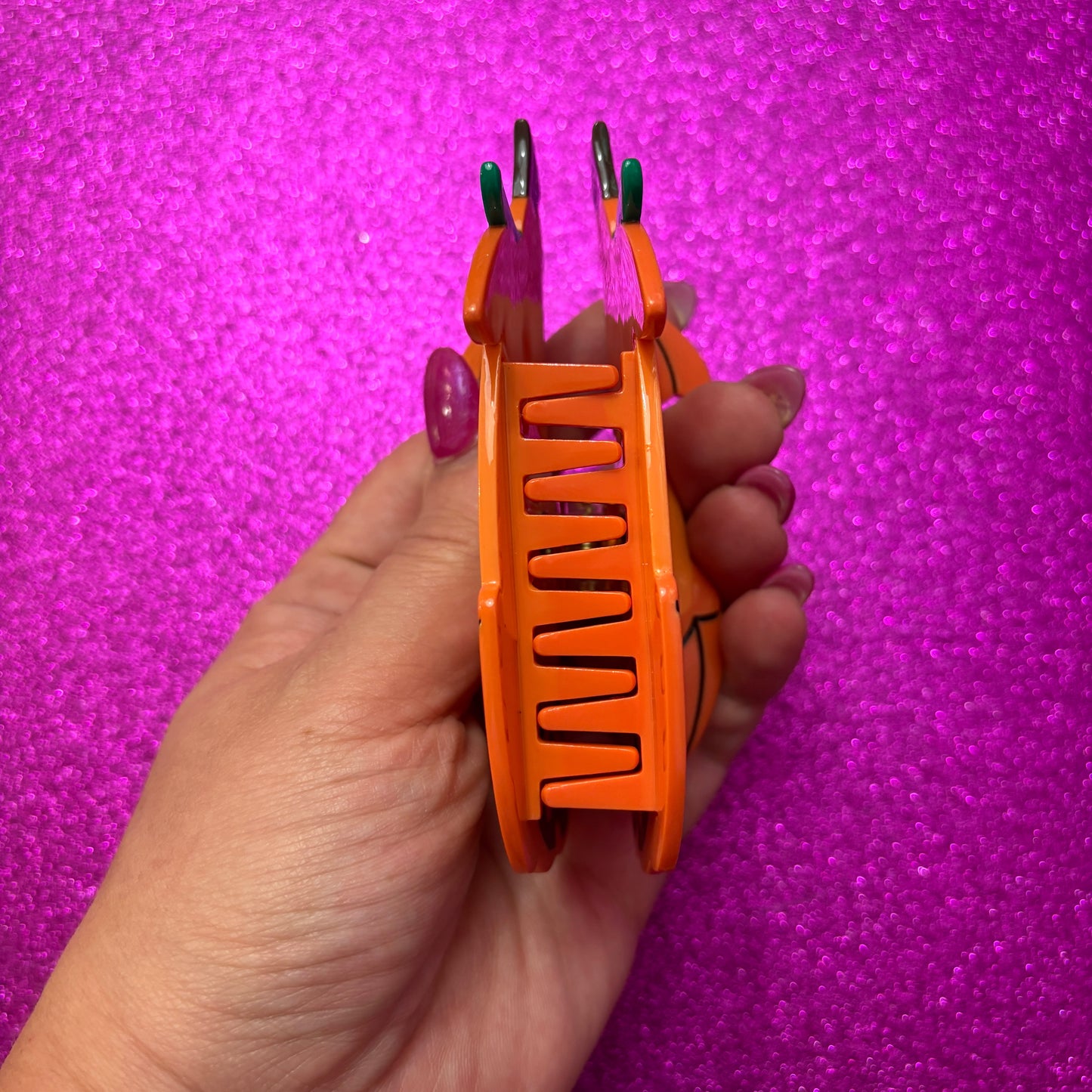 90s Pumpkin Nugget Claw Clip