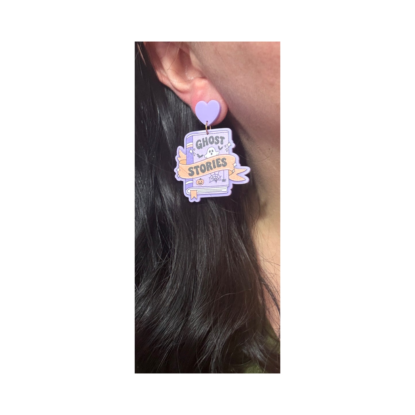 Ghost Stories Book Drop Earrings