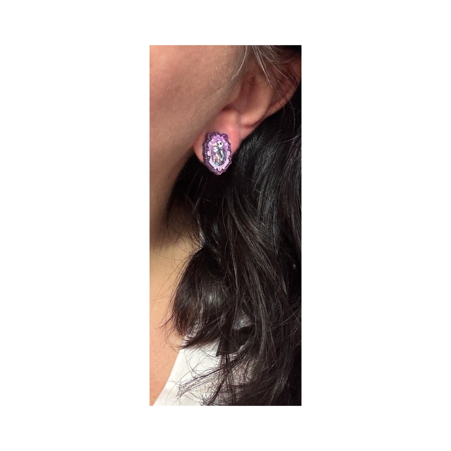 Jack & Sally Cameo Post Earrings