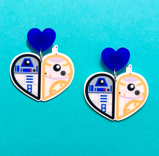 Droid Love Drop Earrings