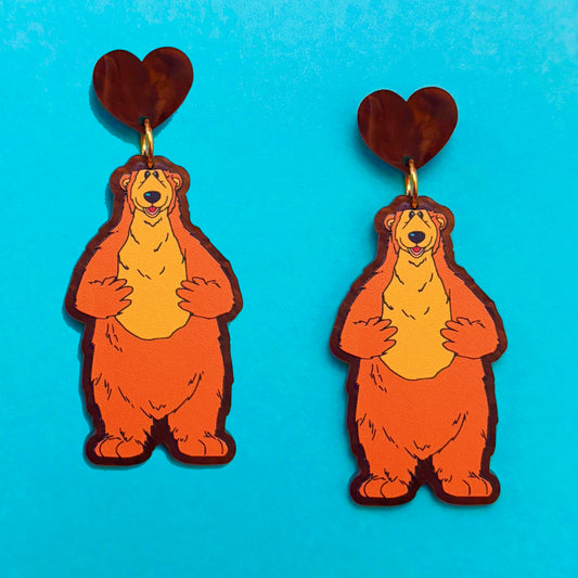 Bear Drop Earrings