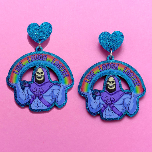 Live Laugh Loathe Drop Earrings