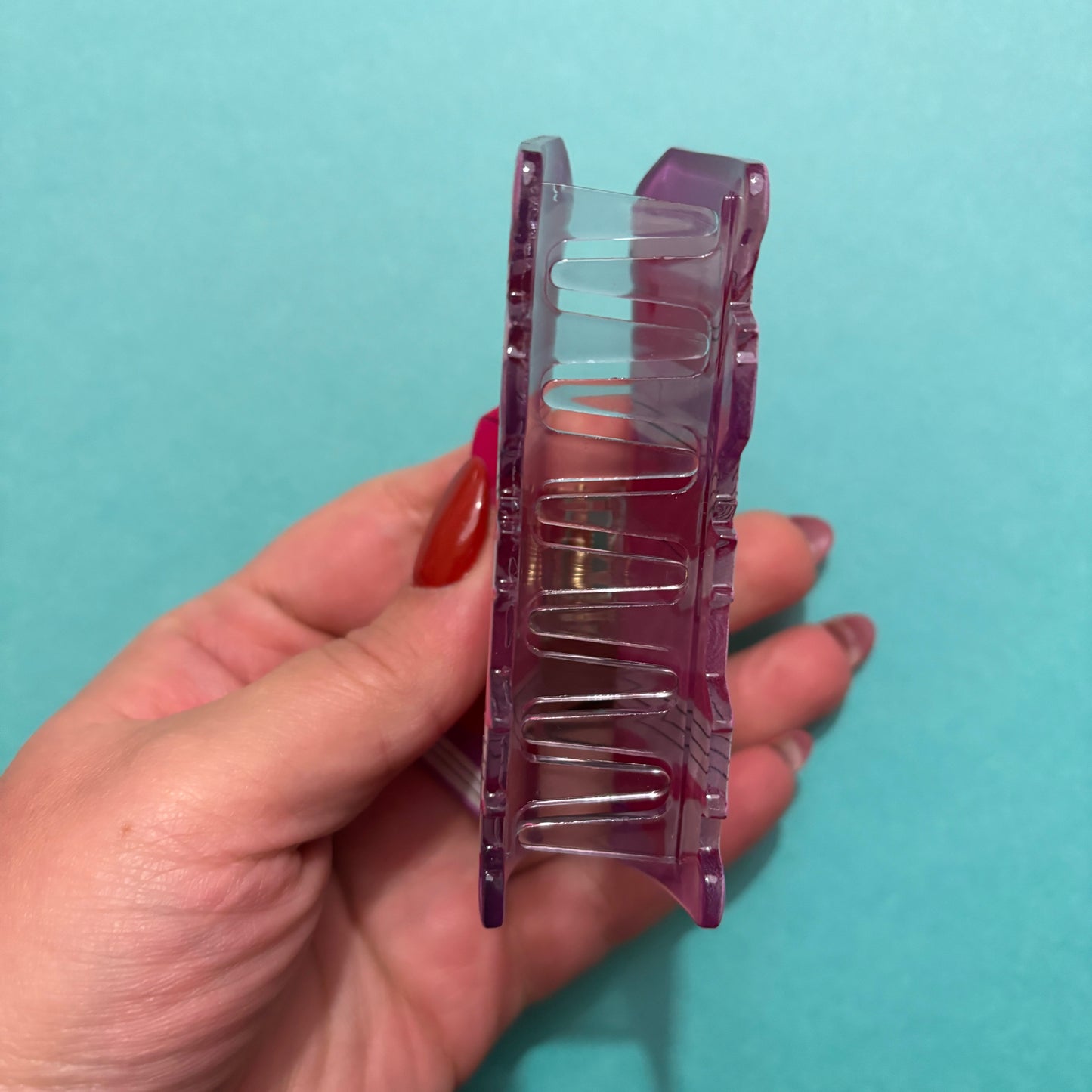 Pink & Purple Bookish Hair Claw