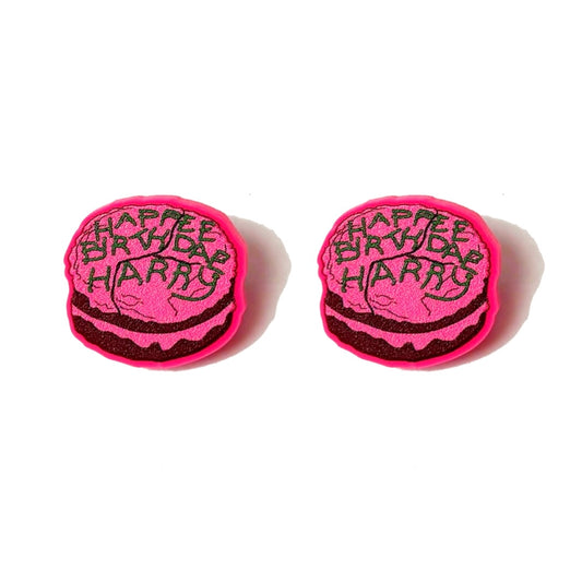 Happee Birthdae Post Earrings