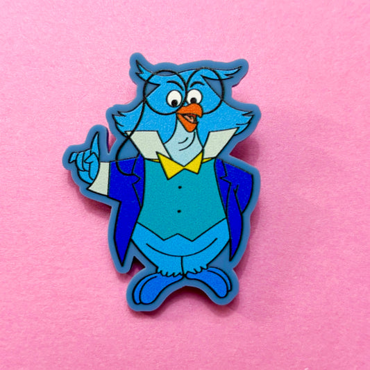 Owl Professor Pin