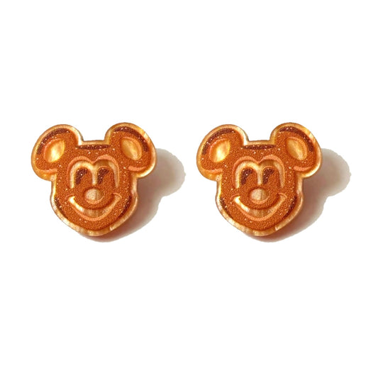 Mouse Pretzel Post Earrings