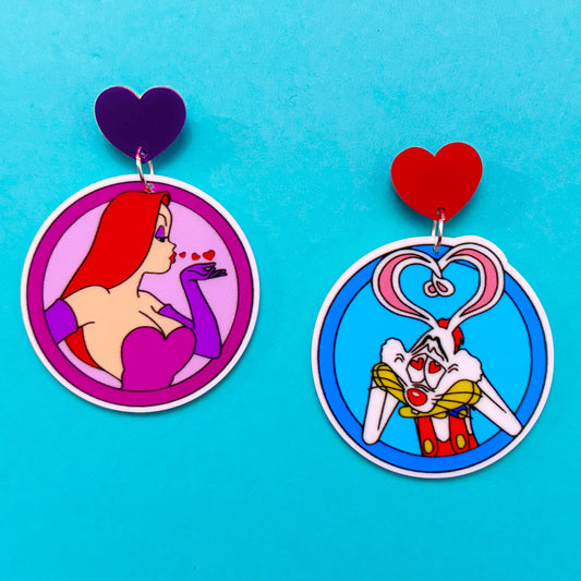 Roger & Jessica Round Drop Earrings