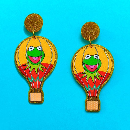 Kermie Hot Air Balloon Drop Earrings