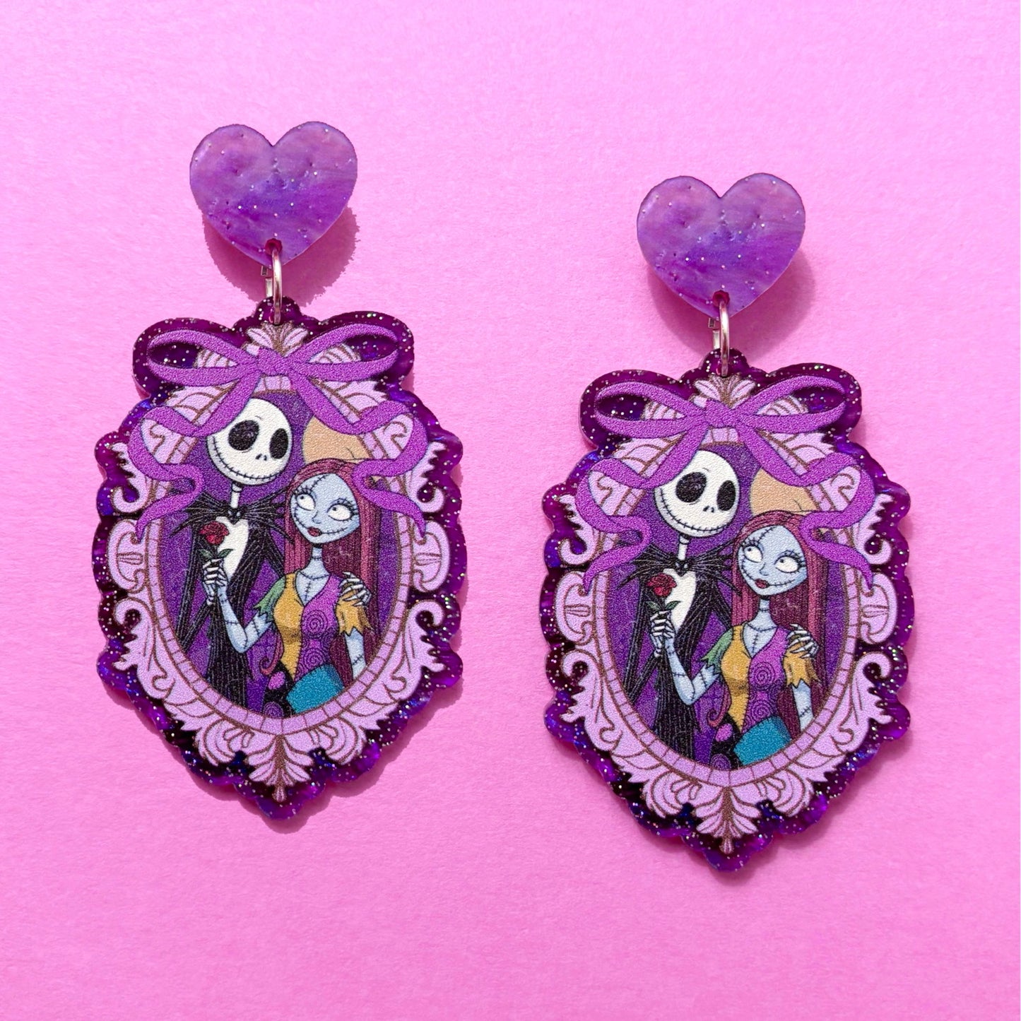 Jack & Sally Coquette Cameo Drop Earrings