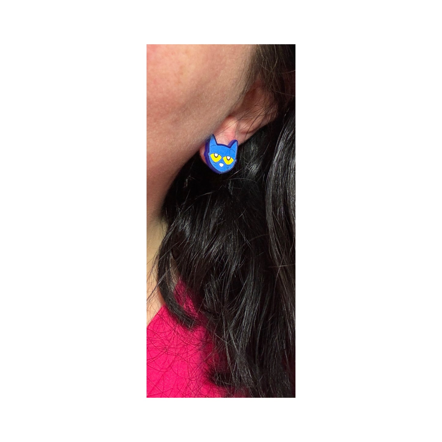 Pete The Cat Post Earrings