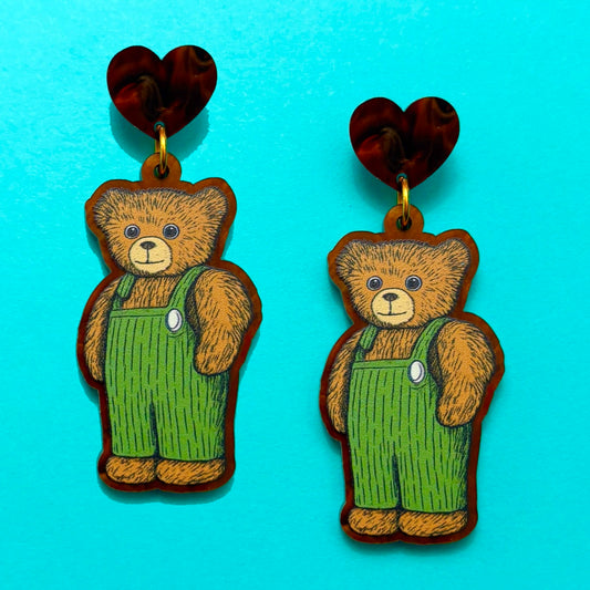 Corduroy Drop Earrings