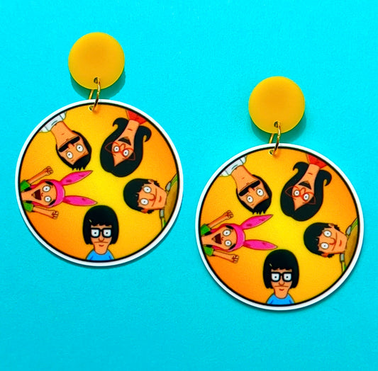 Burger Family Drop Earrings