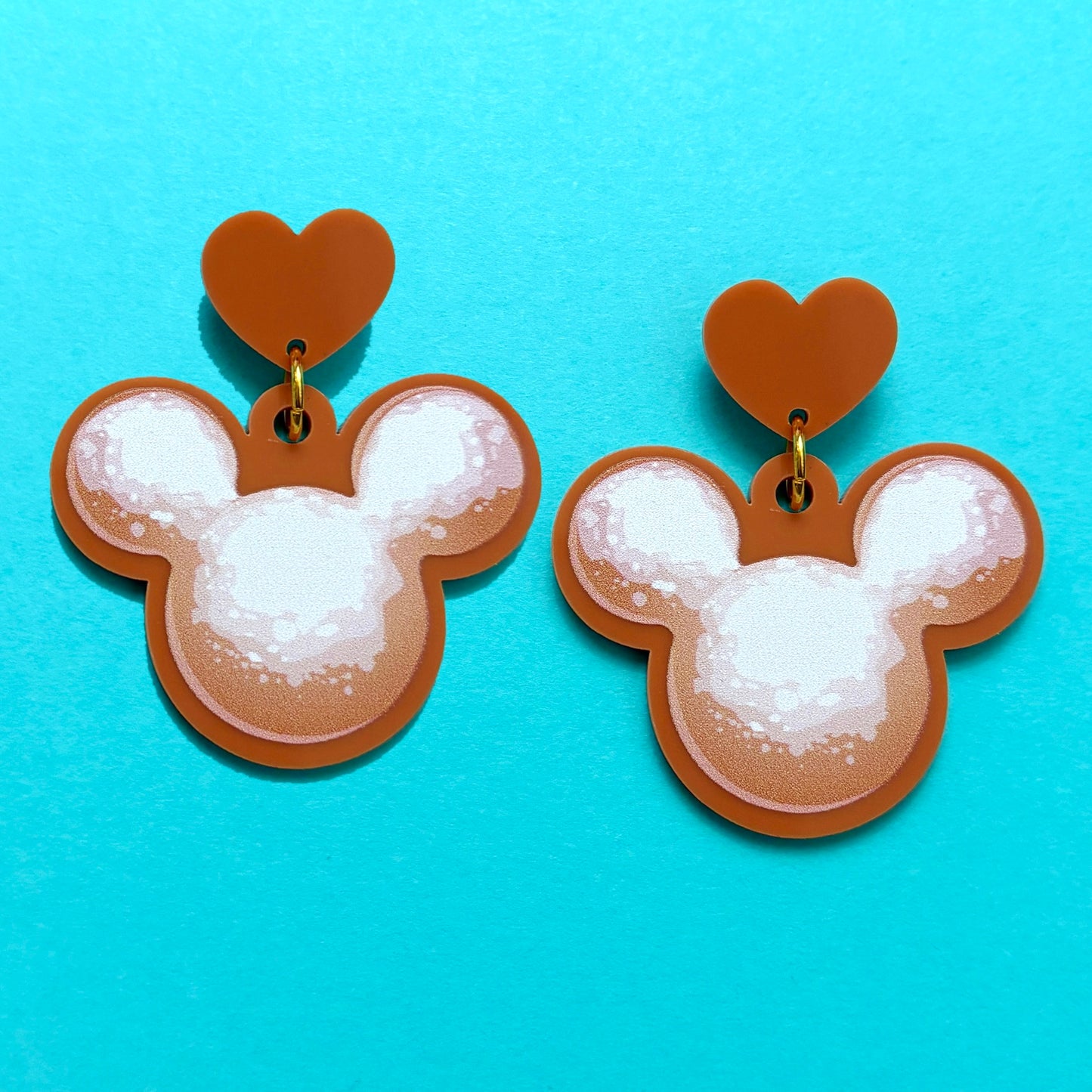 Mouse Beignet Drop Earrings