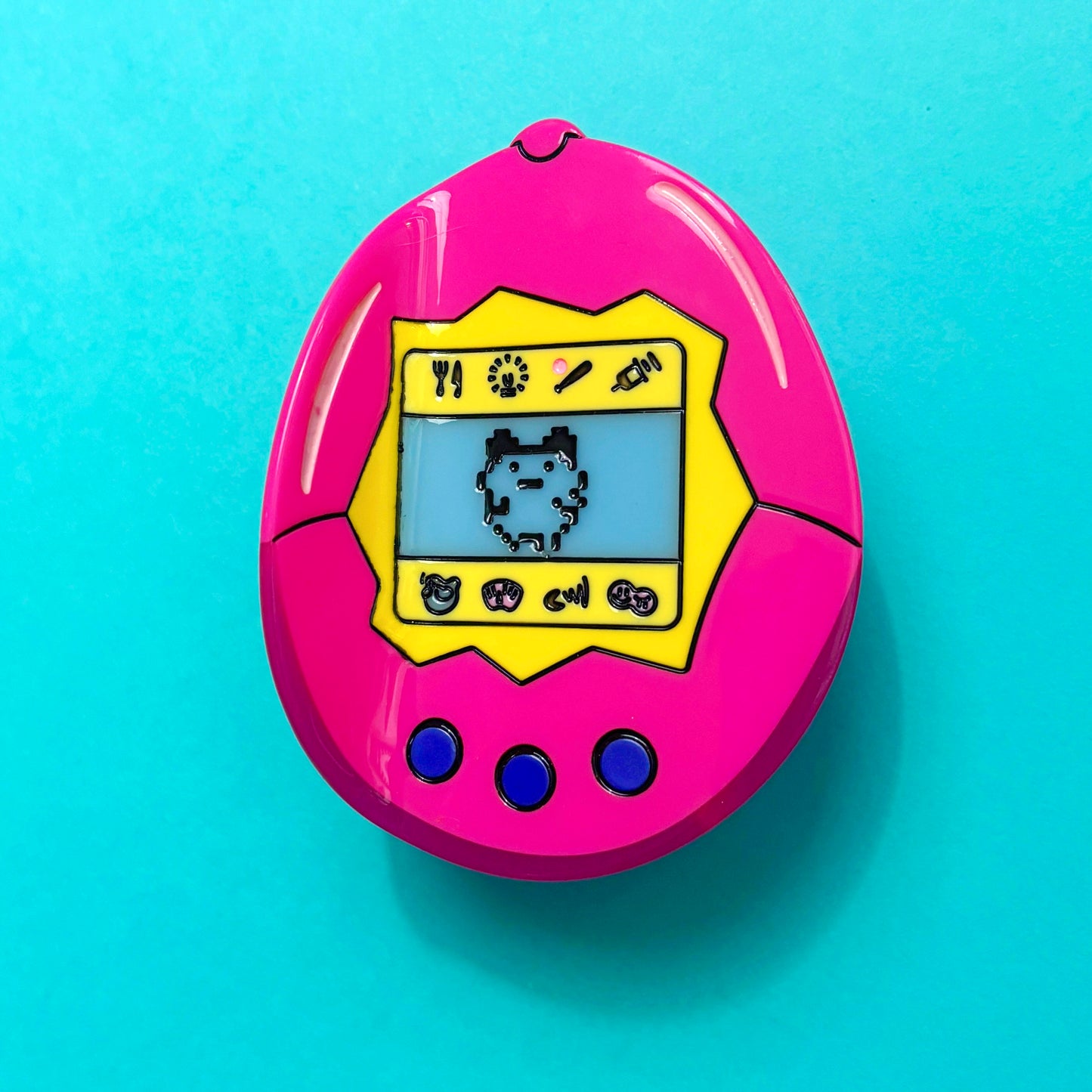 Hot Pink Digital Pet Hair Claw Clip