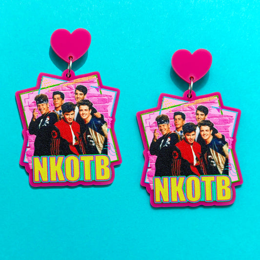 NKOTB Pink Drop Earrings