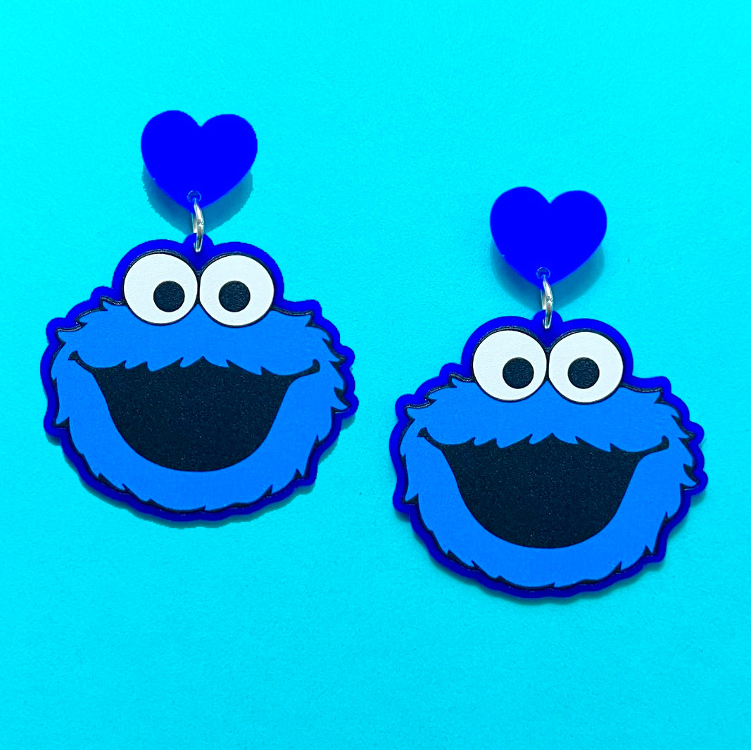 Cookie Puppet Drop Earrings