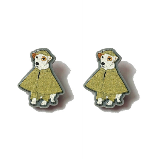 Wishbone Detective Post Earrings