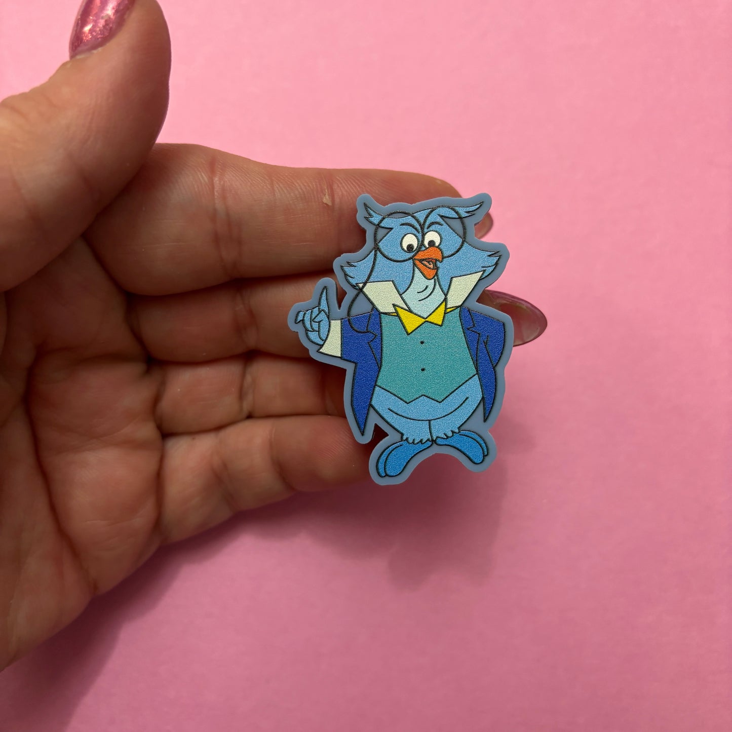Owl Professor Pin