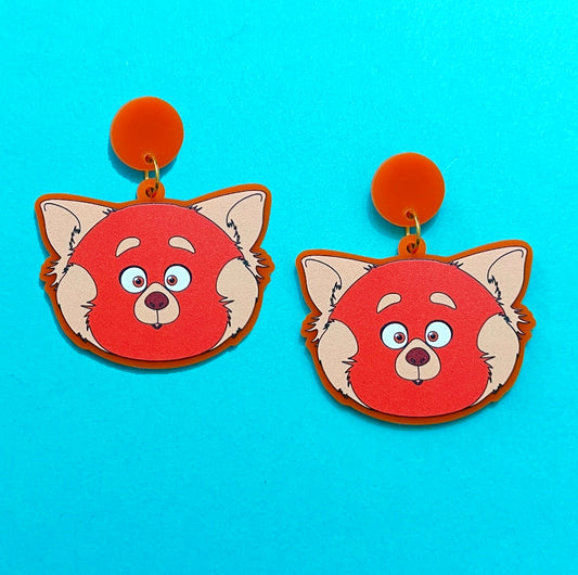 Panda Mei Acrylic Drop Earrings